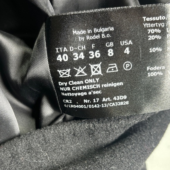 Cinzia Rocca Icons Black Wool Coat - Picture 4 of 10